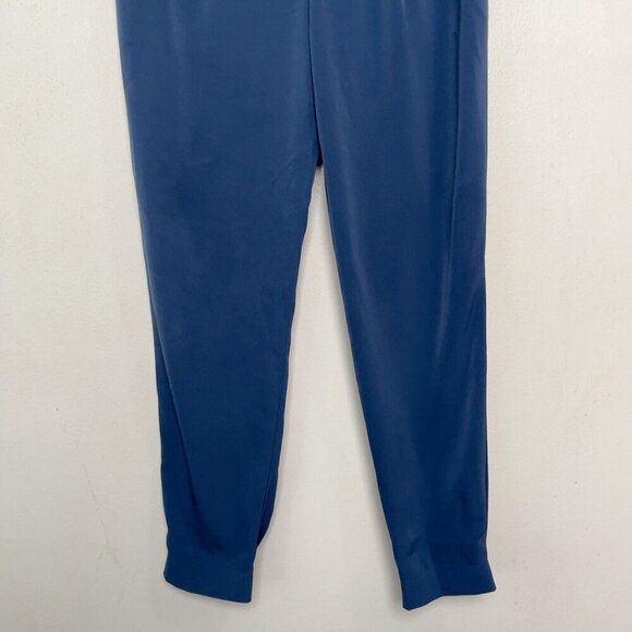 Uniqlo Womens Small Tapered Pleated Navy Trouser - Picture 4 of 11